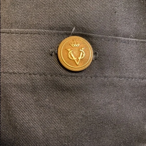 Vertigo Paris VINTAGE Skirt & Jacket Black w/ Gold Buttons size XS - Picture 4 of 7